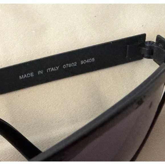 CHANEL Authentic Vintage ALL-OVER CC LOGO Micro Sunglasses Black Metal - Picture 14 of 16